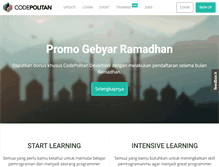 Tablet Screenshot of codepolitan.com